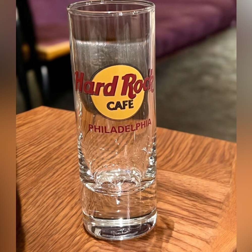 Hard Rock Cafe Philadelphia‎ Shot Glass Red Letter